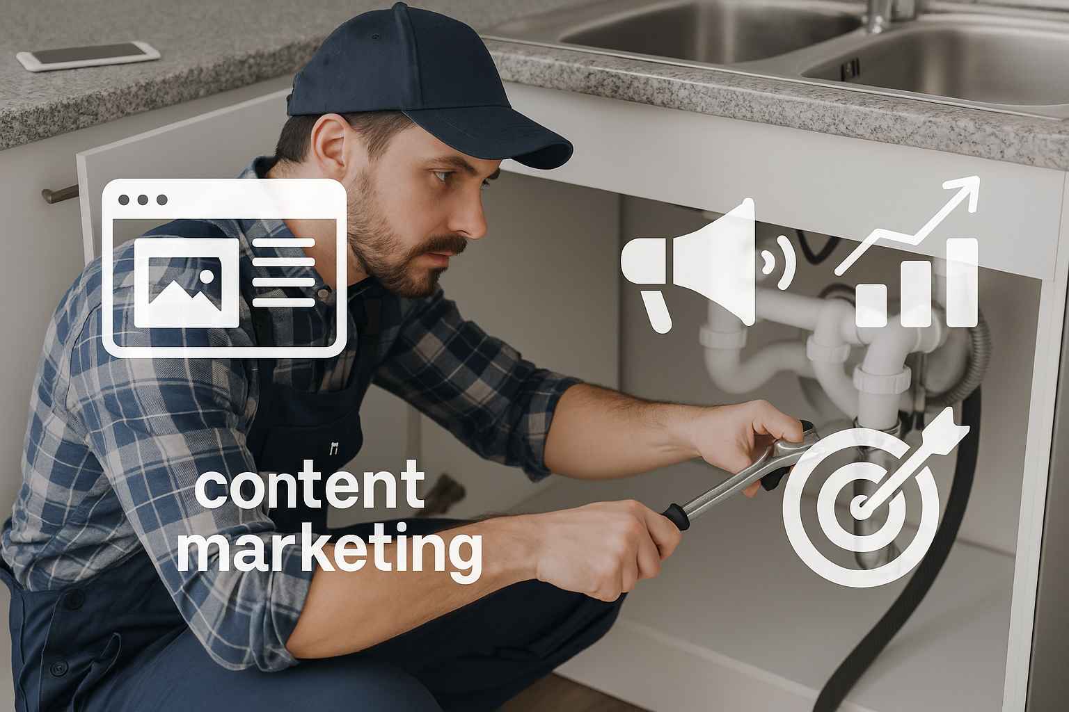 Plumbing content marketing strategy for attracting customers through useful service information