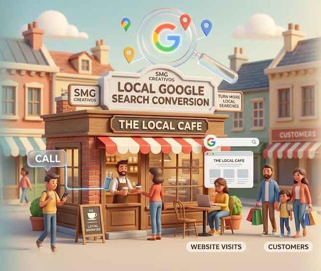 Google Business Profile search visibility and local customer discovery concept