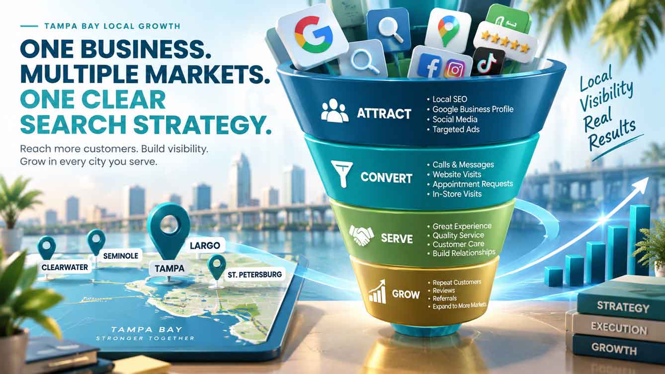 SMG Creativos Tampa Bay multi-market local SEO strategy for growing businesses