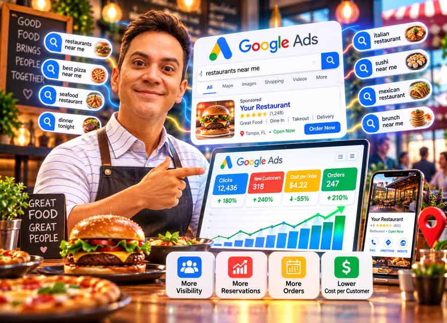 Beginner guide to Google Ads for restaurant marketing and local customer acquisition