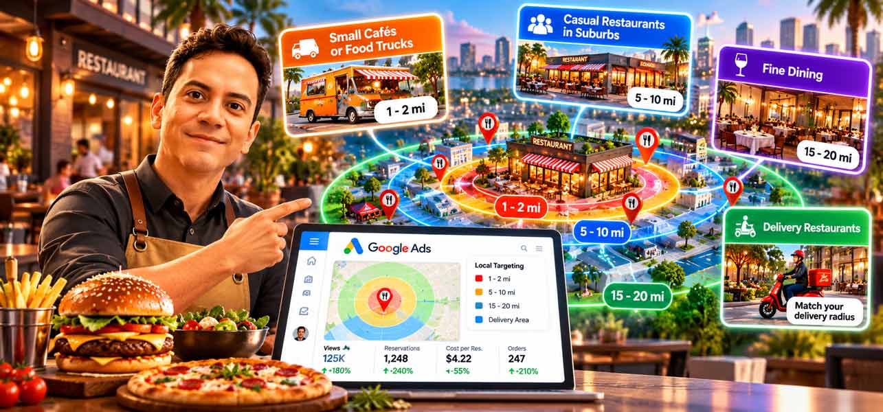 Google Ads guide for restaurant advertising, local search and customer acquisition