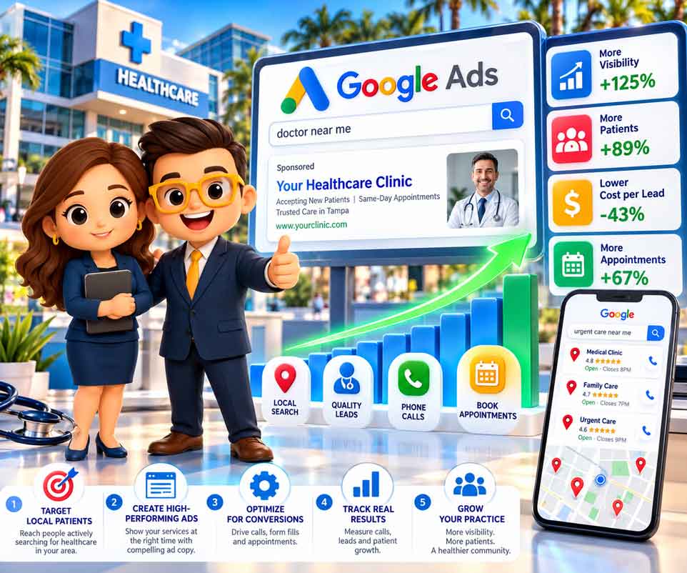 Google Ads for Healthcare marketing and patient acquisition strategy by SMG Creativos