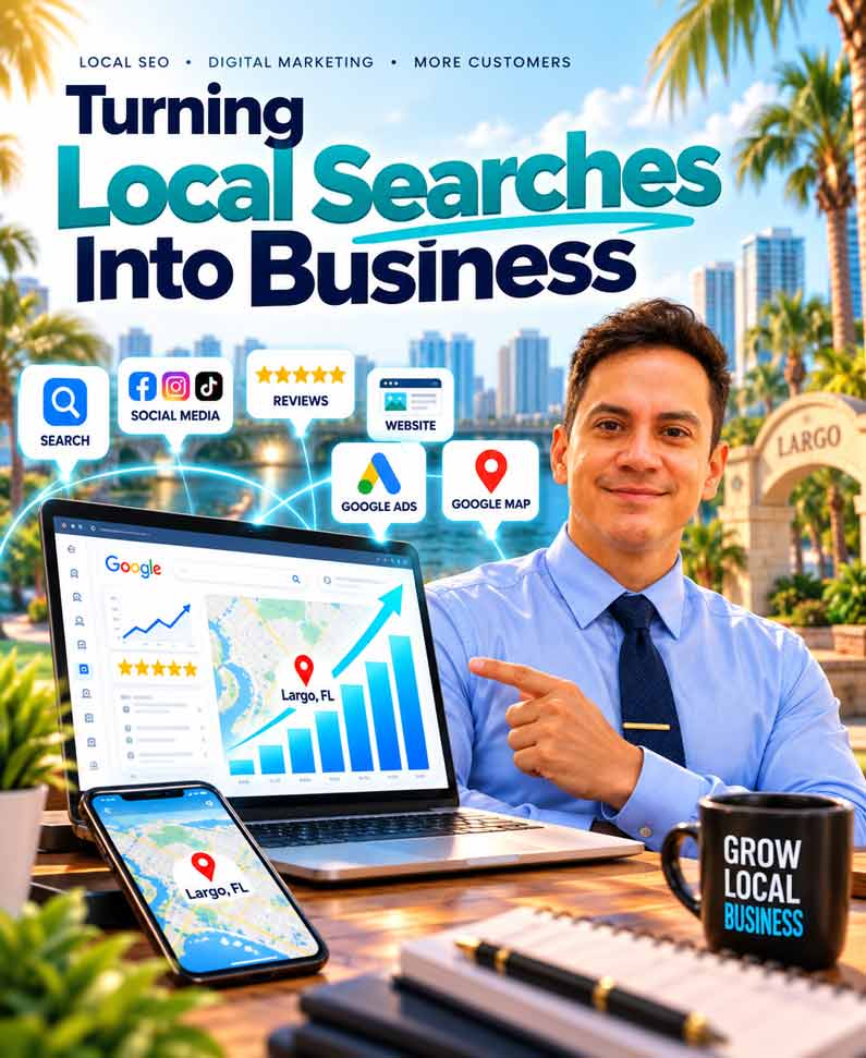 SMG Creativos local SEO and digital marketing strategy for businesses in Largo and Tampa Bay